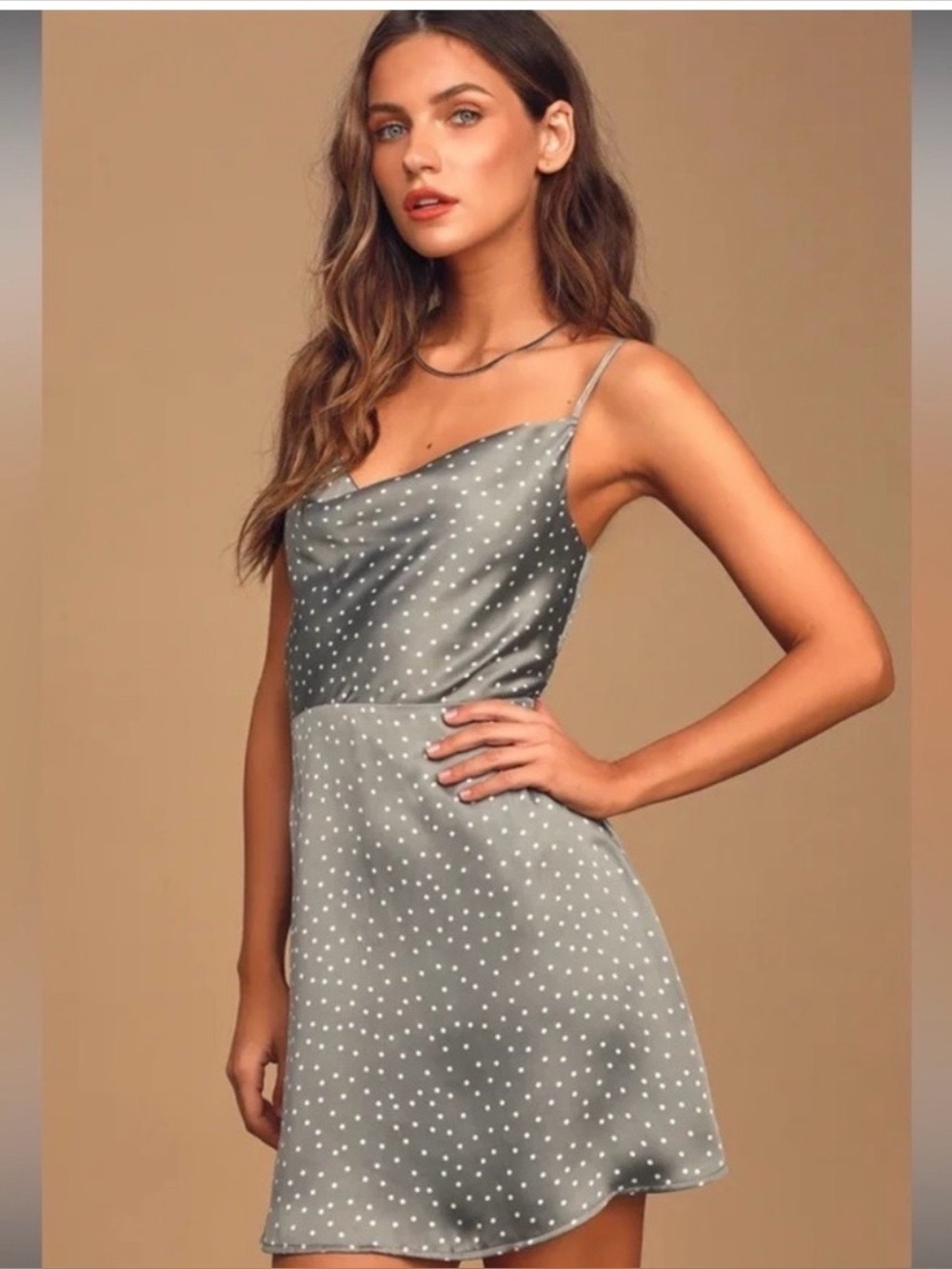 Polka Dot Slip Dress